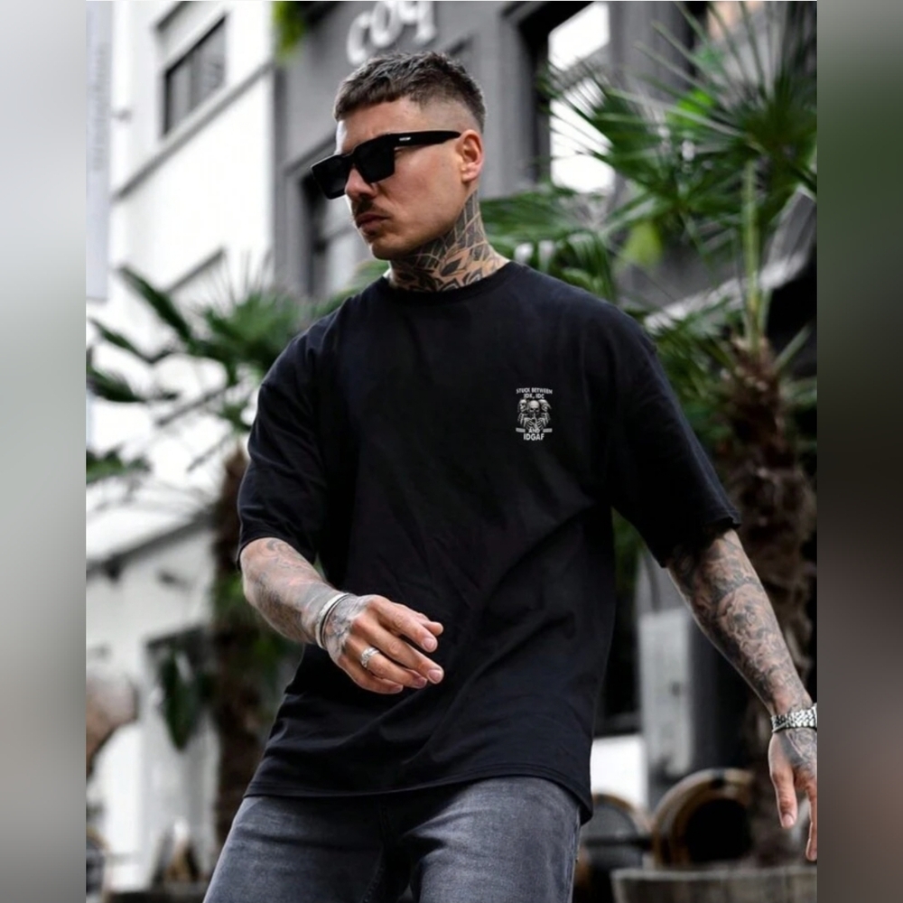Customized Personality Graphic Printed Short Sleeve T-Shirt